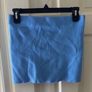Zara Blue Mini Pencil Skirt for Resort Wear